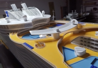 custom made model of 海洋和谐号（世界最大的邮轮）